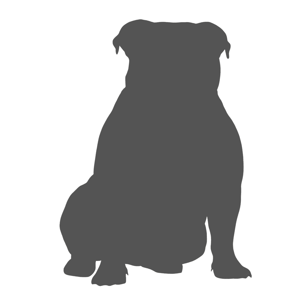 Bulldog silhouette placeholder